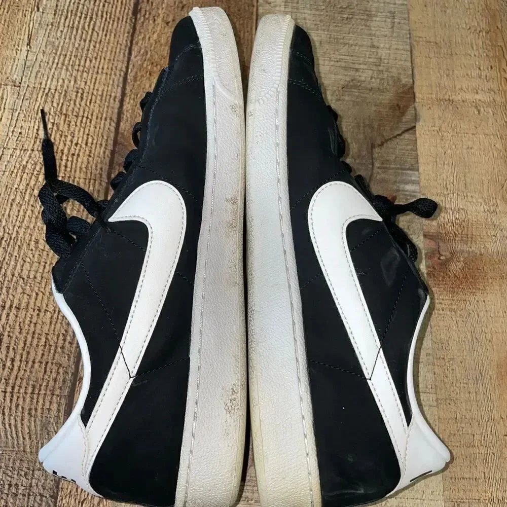 Nike Mens Classic 312495-011 Black White Running Shoes Sneakers Size 9.5